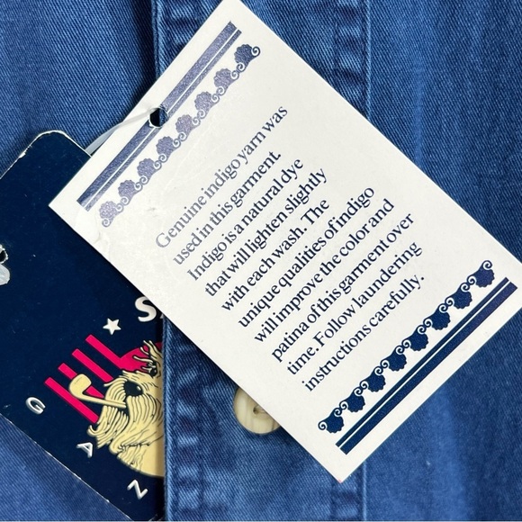 Salty Dog Gant button down men’s shirt in authentic indigo - Picture 6 of 15